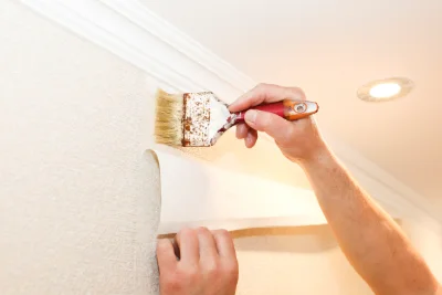 Pose de papier peint à Allenc — revêtements muraux et toiles de verre
